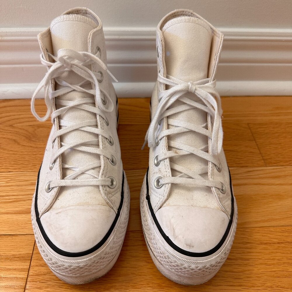 Platform white Converse